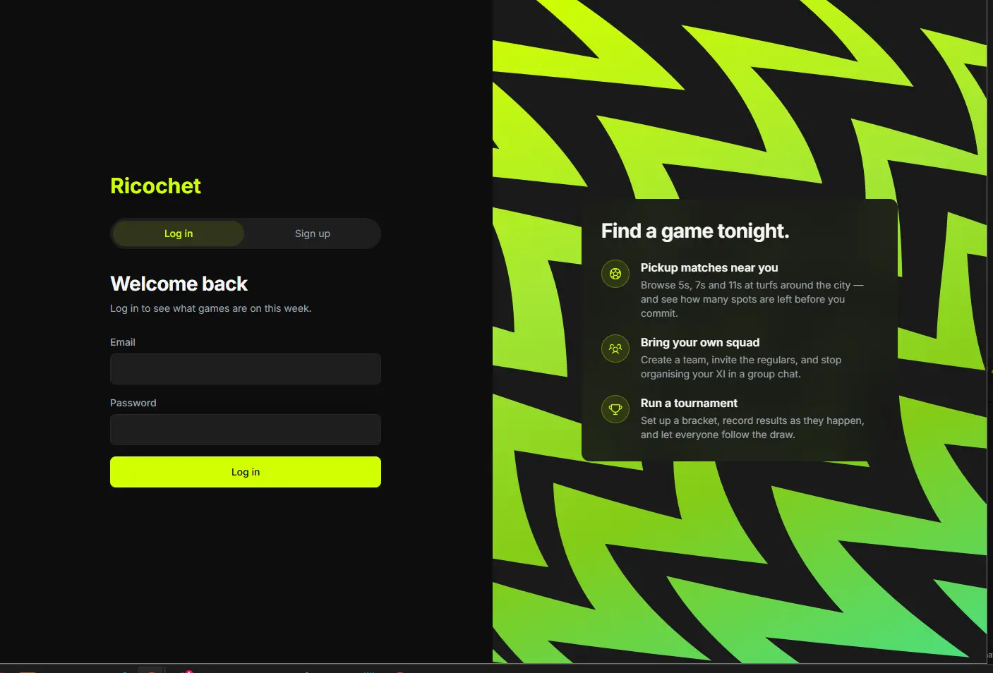 Ricochet Complete Football Platform screenshot